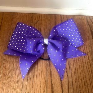 Purple Cheer Bow